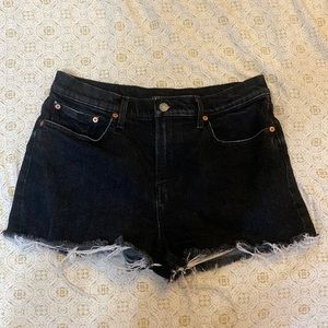 Lucky Brand black denim shorts
